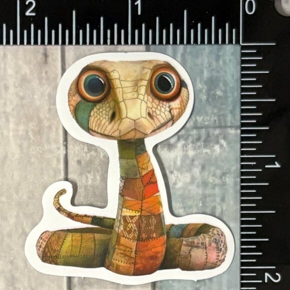 🌀10/$10🌀 Retro Spooky Patchwork Object Waterproof Vinyl Sticker Decal - Picture 1 of 1